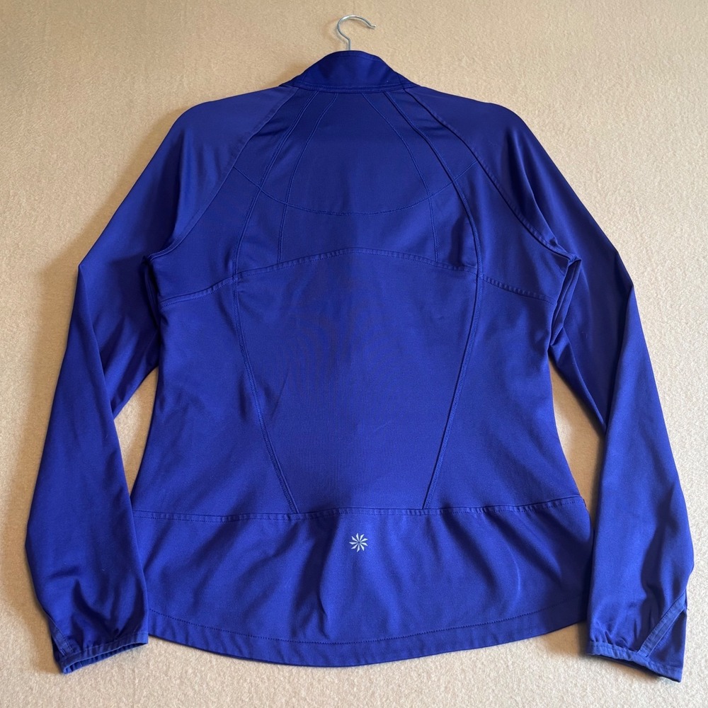 Athleta Womens Purple Full Zip Fleece Lined Athletic Jacket Size L 964356 - Picture 4 of 7